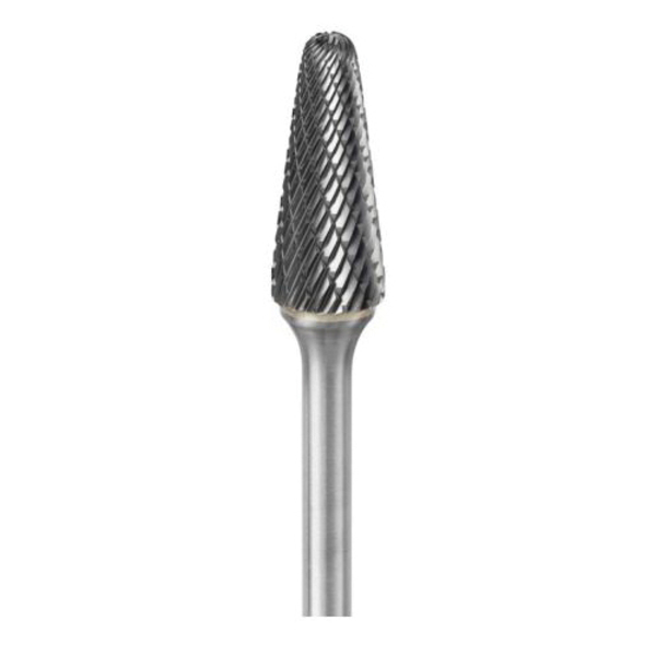 Sgs Tool Co/A J Hanson Co SGS Pro SL 15253 Rotary Burr, 1/4 in Dia Shank, 3 in OAL, Solid Carbide, Bright 136152535